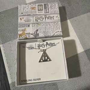 Harry Potter Sterling Silver Deathly Hallows Necklace - New with original tags